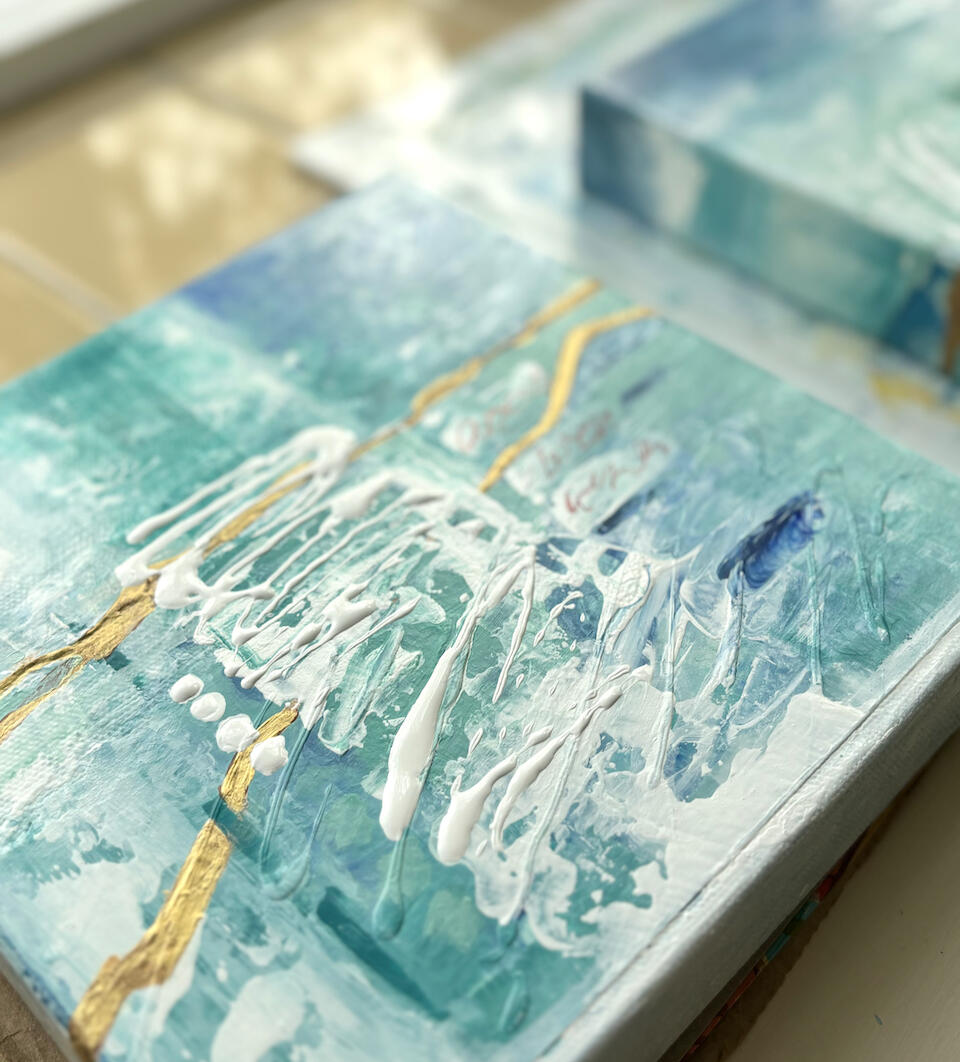 details from "Blue Moon After Summer" series